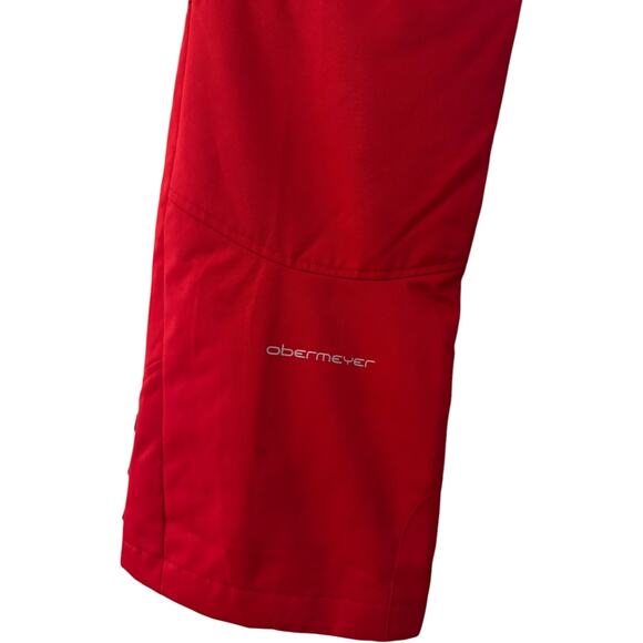 Obermeyer Red Ladies ski snowboard pants Winter Wear style 15110 size 8 - Picture 9 of 16